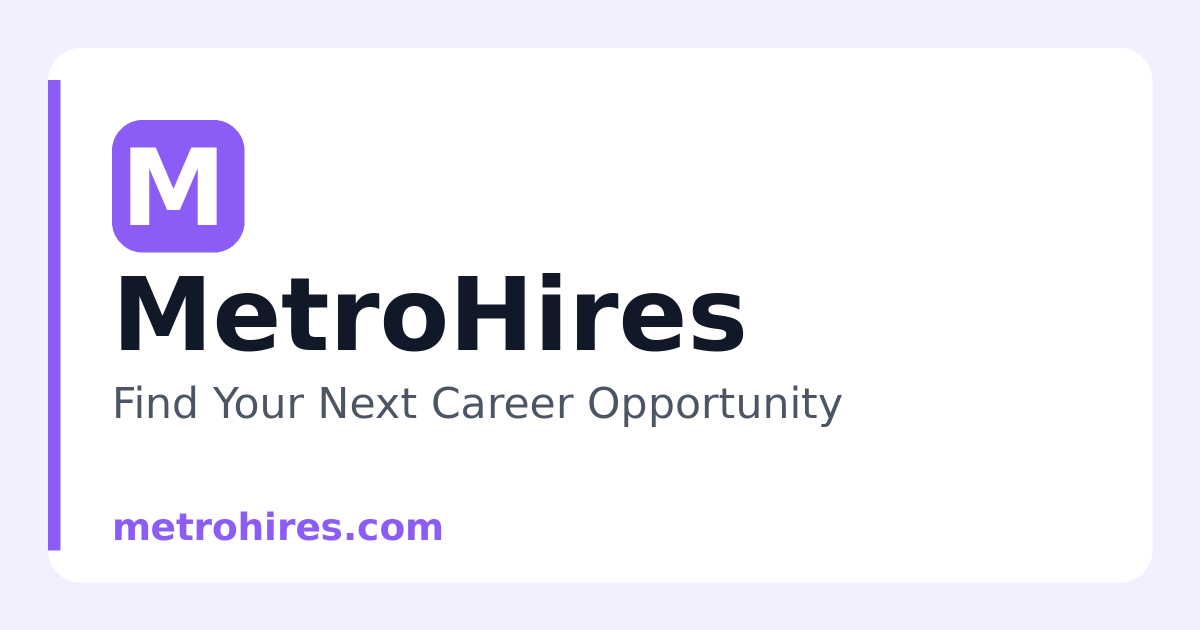 Trainee Data Analyst — MetroHires